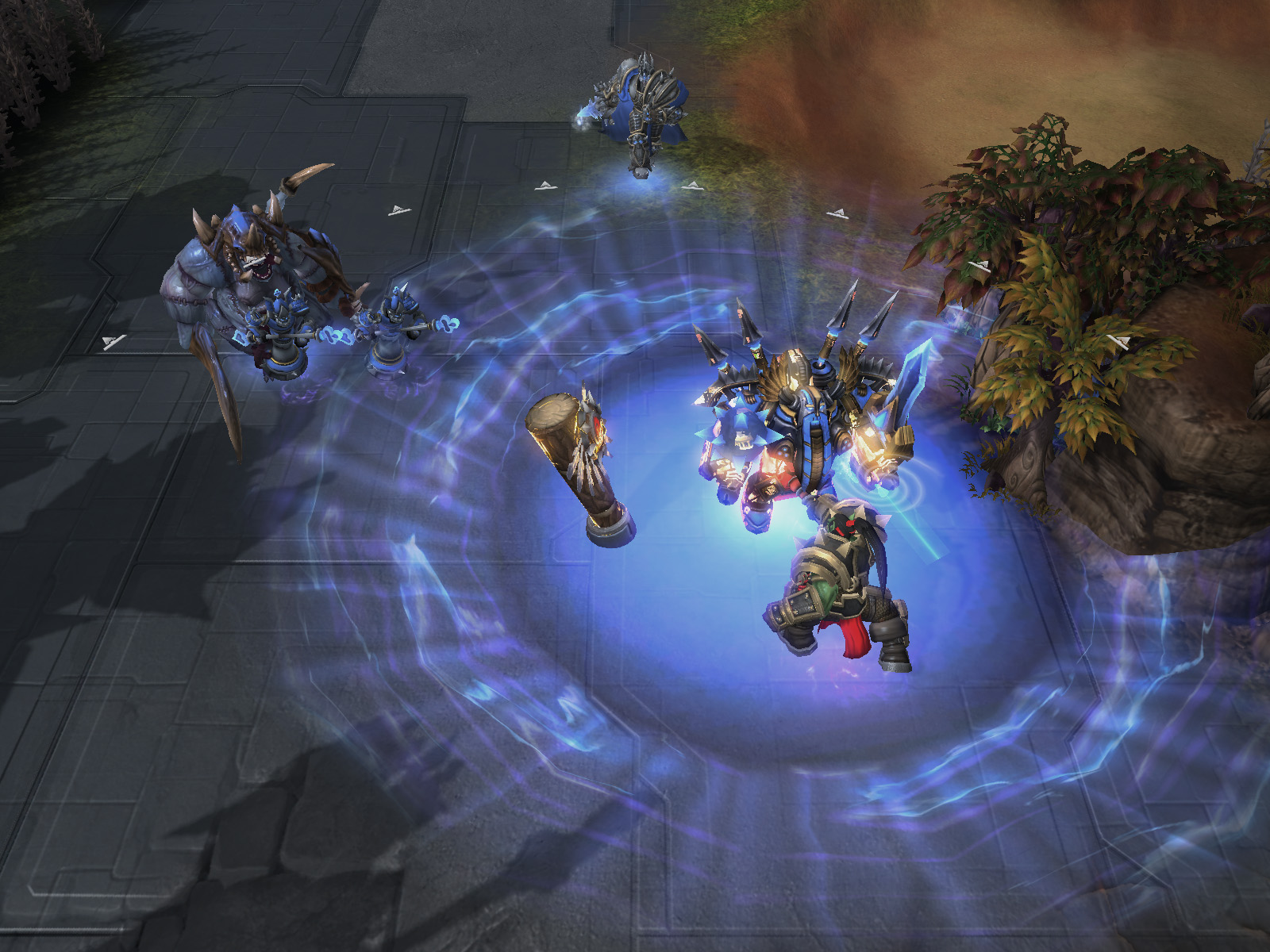 Muradin and Thrall duel as Arthas and Stitches look on.jpg